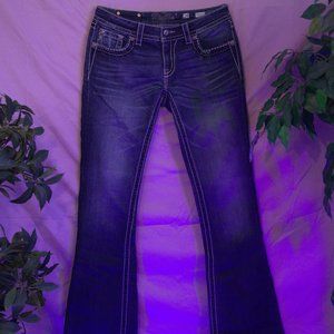 "Miss Me" blue jeans. Size: 29. Style: Boot/Rise